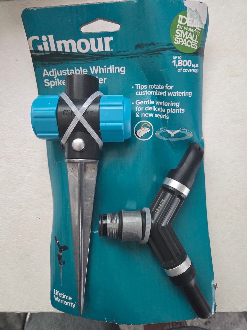 Gilmour Adjustable Whirling Spike Sprinkler - NWT Garden